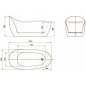 Акриловая ванна BELBAGNO BB205-1700-800