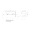 База под раковину подвесная BELBAGNO UNO-1200-4C-SO-BO