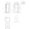 Душевая кабина BELBAGNO UNO UNO-CAB-A-1-90-C-Cr-Bi-TOP-R 90x90x212,5 см R