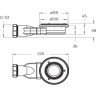 Душевой поддон из искусственного мрамора BELBAGNO TRAY-MR-UNO-AH-120/80-35-W-NO