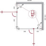 Душевой уголок 120x80 см BELBAGNO ETNA ETNA-AH-22-80/120-C-Cr
