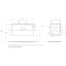 Тумба Bianco Opaco 100 см BELBAGNO KRAFT KRAFT100BO-KEPMNO-1084-SET