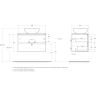 Тумба Rovere Rustico 80 см BELBAGNO ETNA ETNA80RW-KEPMNO-1302H316-SET